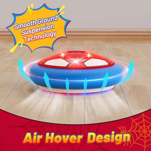 HopeRock Soccer Toys 2 Pack Hover Soccer Ball Toys Indoor Soccer Set with LED Lights, Soft Foam Bumpers, Air Floating Soccer Gifts for Kids Boys Girls Ages 3-12 - style: Style C