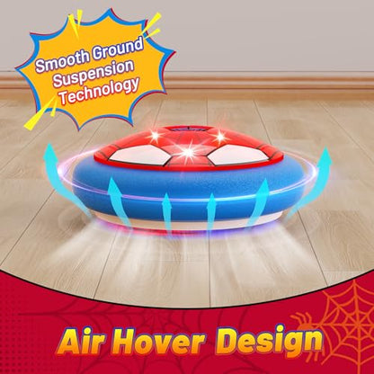 HopeRock Soccer Toys 2 Pack Hover Soccer Ball Toys Indoor Soccer Set with LED Lights, Soft Foam Bumpers, Air Floating Soccer Gifts for Kids Boys Girls Ages 3-12 - style: Style C