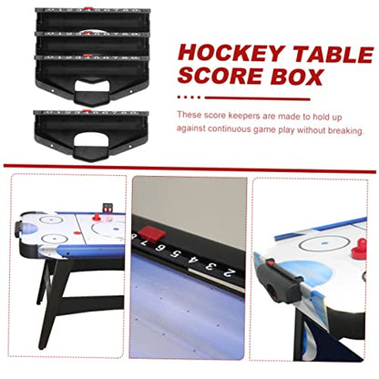 4Pcs Tabletop Hockey Score Keepers with Table Balls Essential Score Counting Units for Air Hockey and Table Games Accurate Scoring Accessories for Family Fun