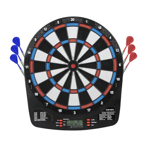 FunVisionElectronic Dart Board Set - Electric Dart Board with Scoreboard, Digital Dart Boards for Adults with 6 Darts& 24 Tips