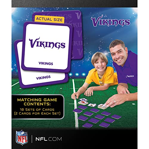 MasterPieces Officially Licensed NFL Minnesota Vikings Picture Matching Card Game for Kids and Families - style: Minnesota Vikings