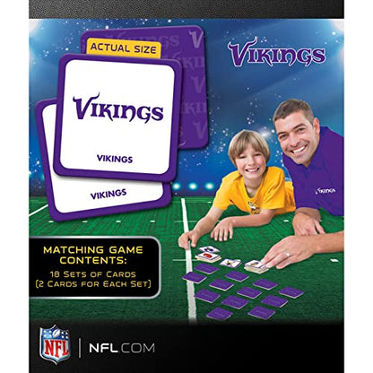 MasterPieces Officially Licensed NFL Minnesota Vikings Picture Matching Card Game for Kids and Families - style: Minnesota Vikings