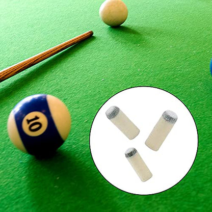 100 Pcs Pool Cue Tips,Push-in Snooker Replacements Accessories | Slip on Billiard Tips, No Glue or Tools Required, 5 Sizes,9mm/10mm/11mm/12mm/13mm