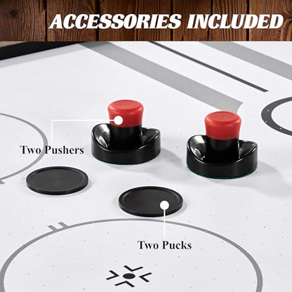 Barrington Billiards Air Hockey Table with Accessories, Perfect for Family Game Rooms | with Accessories - style: 6 Ft. Grant