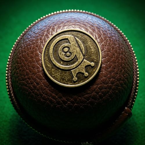 Premium PU Leather Billiard Cue Ball Case with Clip, Durable Synthetic Pool Ball Bag with Zipper & Swivel Snap Hook, Professional Billiard Accessory for 2-1/4" Regulation Size Training Ball