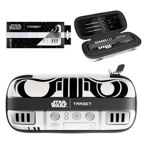 Target Darts Star Wars Stormtrooper BOA Wallet | Storm Trooper Premium Dart Case with Imperial Design, Swiss Point Tip Storage, Rigid Outer Shell & Organised Accessories Holder - style: Stormtrooper
