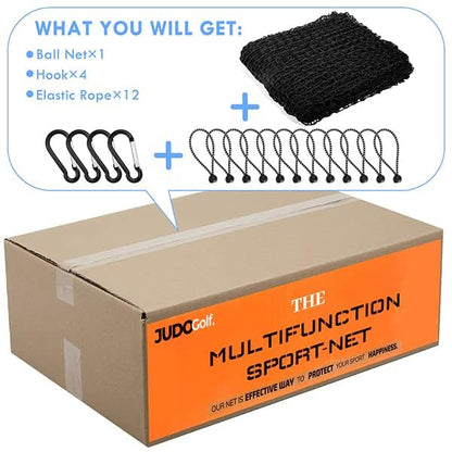 Amazgolf Golf Net,10Ft,15Ft,20Ft,25Ft, 30Ft, 40Ft Golf Practice Net,Sports Practice Barrier Net, Heavy Duty Ball Netting Golf Hitting Net, DIY Ball Net,Baseball Net Hockey Net and Chipping Net - size: 10*10ft