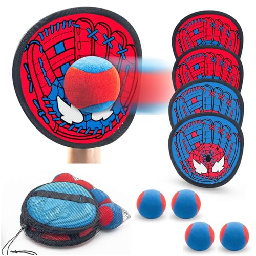 Toss and Catch Ball Game, Kids Toddler Baseball Glove & Catch Ball Toys Outdoor Games Toy for Family Beach Yard Pool Camping, Fun Gifts for Boys& Girls Ages 3 4 5 6 7 8-12 Years Old