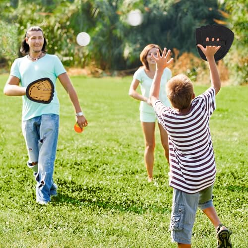 Outdoor Pool Beach Toys for Kids Outdoor Yard Backyard Game for Adult and Family, Toss and Catch Ball Set with 2 Paddles 4 Sticky Balls, Outside Toys Game for Kids 3 4 5 6 7 8+ Year Old