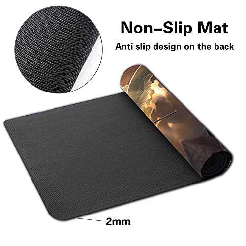 Board Game MTG Playmat Games Size 60X35 cm CCG Compatible for MTG CCG RPG Trading Card Game (Avacyn, Angel of Hope) - color: Avacyn, Angel of Hope