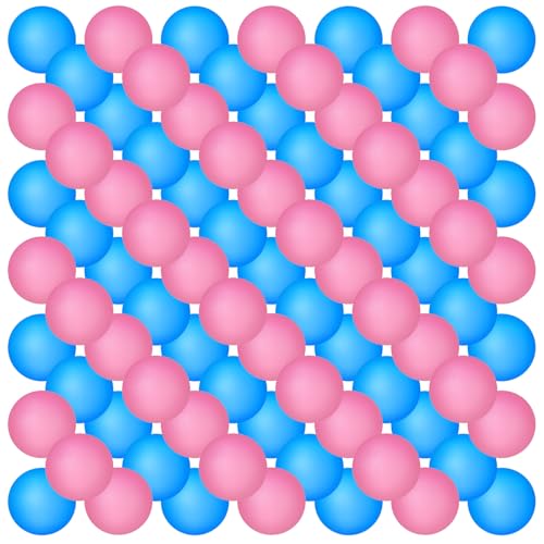Hanaive 100 Pack Table Tennis Balls Multi Colored 40mm Plastic Balls Bulk Washable Small Game for Carnival Pool Games, Party Decoration Pet Toy - color: Light Pink, Light Blue