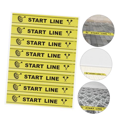 Gatuida Dart Game Floor Marker Durable Throwing Line Notice for Darts Players Games Toe Line Accessory for Parties and Enthusiasts