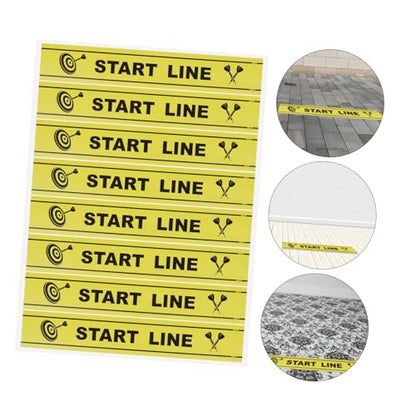 Gatuida Dart Game Floor Marker Durable Throwing Line Notice for Darts Players Games Toe Line Accessory for Parties and Enthusiasts