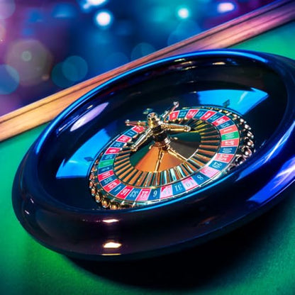 Roulette Wheel Set – 16-Inch Gambling Wheel with Reversible Roulette and Black Jack Table Cotton, Chips, 2 Decks of Cards, and More by Trademark Poker