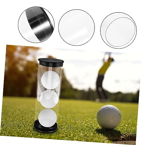 Happyyami Golf Tube Golfs Organizers Baseball Display Case Small Display Golf Display Case Golf Ball Tube Golf
