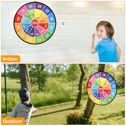 Accmor 29" Large Dart Board for Kids, Kids Dart Board with Sticky Balls, Indoor Outdoor Fun Party Play Game Toys, Boys Toys Gifts for 3 4 5 6 7 8 9 10 11 12 Years Old Boys Girls