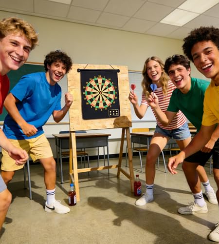 Magnetic Dart Board Outdoor Games for Kids 8-12, Teen Boys Gift Ideas for Birthday, Cool Toys for Teenage Activities Age 6 7 8 9 10 11 12 13 14 15 16 Years - style: Gift Box