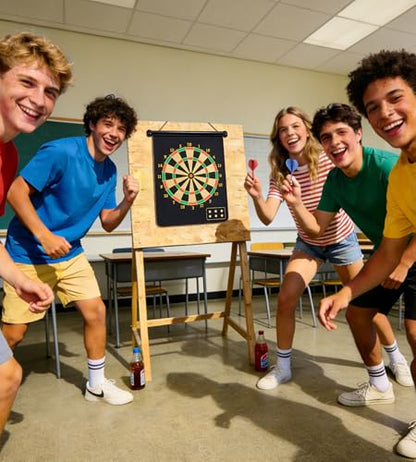 Magnetic Dart Board Outdoor Games for Kids 8-12, Teen Boys Gift Ideas for Birthday, Cool Toys for Teenage Activities Age 6 7 8 9 10 11 12 13 14 15 16 Years - style: Gift Box