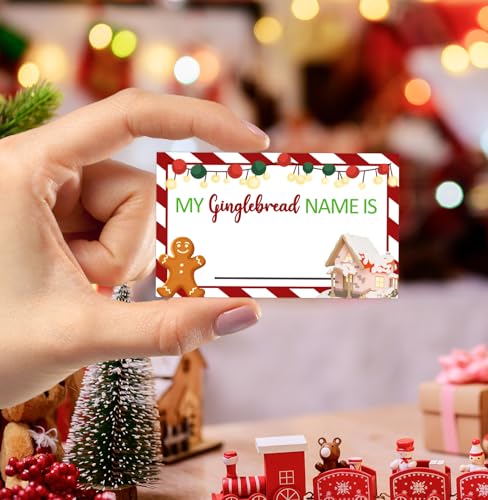 Christmas Party Decorations-Christmas Decorations-Christmas Party Games-What is Your Gingerbread Name? - style: Christmas 1
