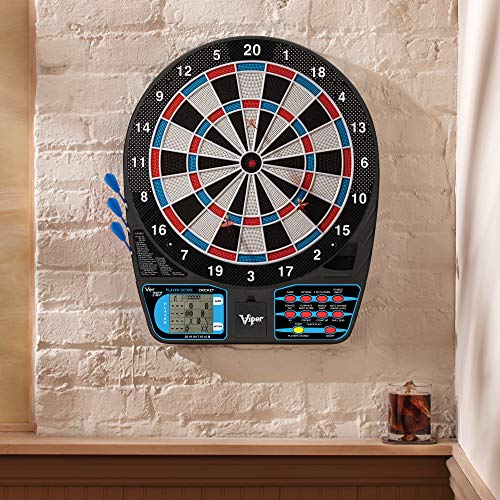 Viper 787 Electronic Dartboard, Ultra Thin Spider for Increased Scoring Area, Free Floating Segments, Locking Segment Holes for Fewer Bounceouts, Automatic Scoring