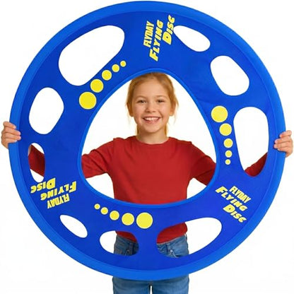 Giant Flying Disc Soft, Foldable & Floats in Air - Encourage Outdoor Play & Family Fun - Great for Kids, Parent-Child Interaction, and School Activities (27 Inch)