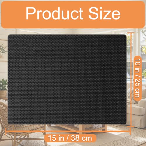 10" x 15" Non-Slip Grip Mat - Nightstand Mat-Washable & Cut-to-Fit, Multi-Use Anti-Slip Pad for Furniture, Pet Bowls, Folding Walker, Desks, and Crafts (Black, 10" x 15") - color: Black, size: 10" x 15"