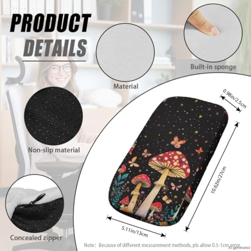 Blue Marble Print Office Chair Arm Cushion Soft Breathable Universal Protective Desk Chair Seat Cover with Armrest Pads for Game and PC Chairs - color: Blue Marble Print