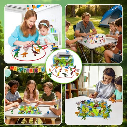 Magnetic Dinosaur Game, Fun Magnet Game with String | Magnetic Strategy Games for Kids, Family, Travel, Camping, Party