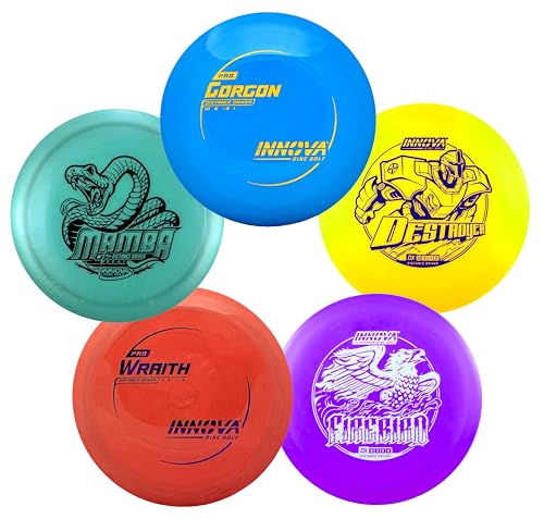 Innova Disc Golf Distance Driver 5 Pack – Max Distance Disc Golf Driver Set PDGA Approved Disc Golf Set 170-175g