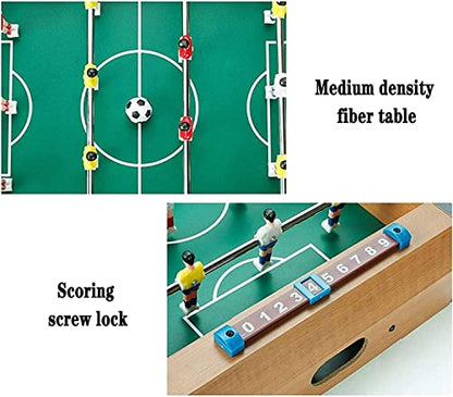 Tabletop Foosball Table- Portable Mini Table Football/Soccer Game Set with Two Balls and Score Keeper for Adults and Kids