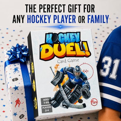 Hockey DUELl! Card Game – Fast-Paced Puzzle & Strategy Game for Kids, Teens & Adults | 2–4 Players or Team Play | Ages 7+ | Youth Ice Hockey to NHL-Inspired Sports Family Game Night Fun.
