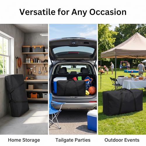 Cornhole Carrying Case, 4' x 2' Weatherproof Cornhole Board Bag with Reinforced Padded Handle