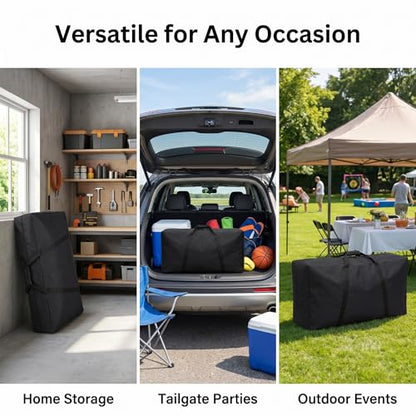 Cornhole Carrying Case, 4' x 2' Weatherproof Cornhole Board Bag with Reinforced Padded Handle