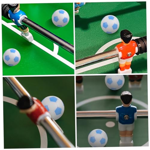 6pcs Mini Table Football Replacement Balls Foosball Game Balls for Indoor Tabletop Play Deep Green White Sky Blue White Colors