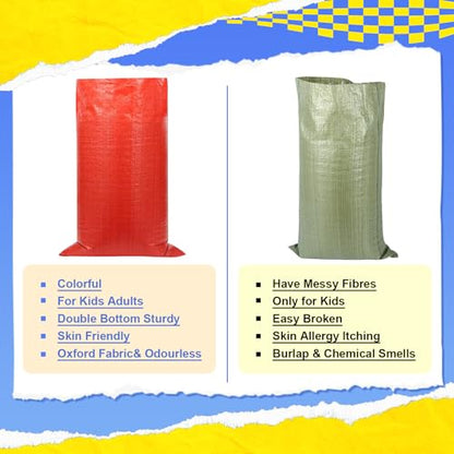 29 PCS Potato Sack Race Bags, Outdoor Games Sack Race Bags Set Includes 3-Legged Race Bands, Egg Spoon Relay Race, Plastic Medals, Carnival Outdoor Lawn Party Field Day Games for Adults & Family