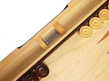 15-inch Retro Wood Backgammon Set - 2 Players, Ages 8+