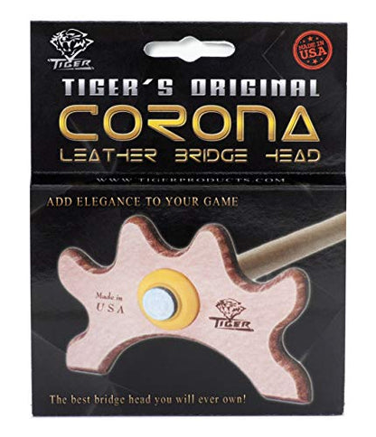 Tiger Corona Pool Cue Leather Bridge Head