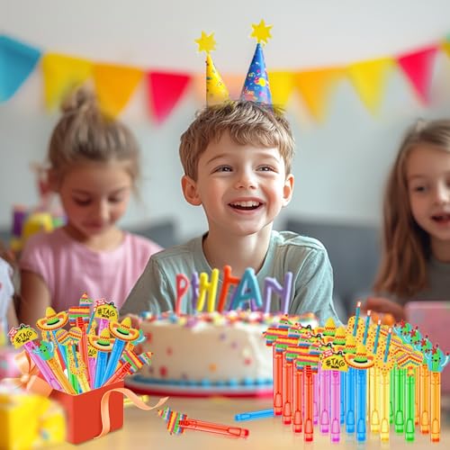 Winrayk Cinco de Mayo Party Favors, 24Pcs Fiesta Mexican Mini Bubble Wands for Kids Bubbles Bulk with Detachable Topper, 6 Styles & Colors (Taco Maraca Llama Cactus Guitar Sombrero), Goody Bag Stuffer - style: Cinco de Mayo