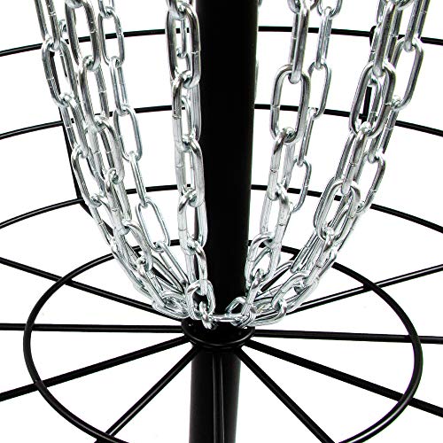 MVP Disc Sports Black Hole Precision 12-Chain Portable Disc Golf Basket Target