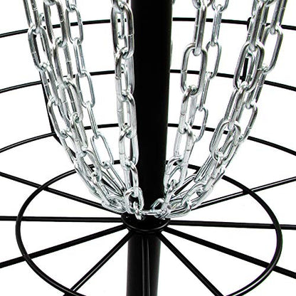 MVP Disc Sports Black Hole Precision 12-Chain Portable Disc Golf Basket Target