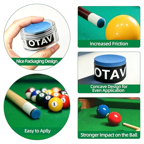OTAVILEM Billiard Cue Chalk,Premium Pool Cue Chalk Billiard Pool Stick Chalk Billiards Chalk - color: Blue