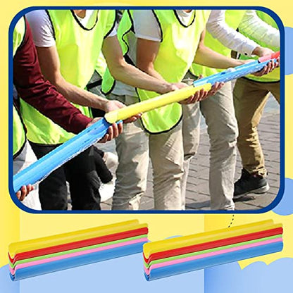 Sratte 2 Sets Team Building Activities Games Teamwork Group Learning Exercise Activities with Half Pipes Golf Balls Storage Bags Teamwork Kit for Adults Teens Field Day Game School Gym Outdoor Sports