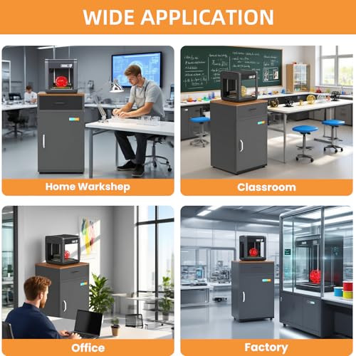 180L 3D Printer Filament Storage Cabinet with Dehumidifier(60W drying power, <8W avg. consumption| Industrial Sealed Dehumidifying Stand Cabinet Holds 40 Rolls -Compatible with PLA/ABS/TPU/PETG - color: Black