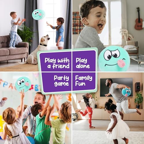 Wacky Ball - Toss Quickly & Do 50 Funny Challenges | 15 Dance Music Tracks | Indoor & Outdoor Active Party Game for Kids, Family Fun, Summer & Camping | Toy Gift for Boys & Girls Ages 3-8+