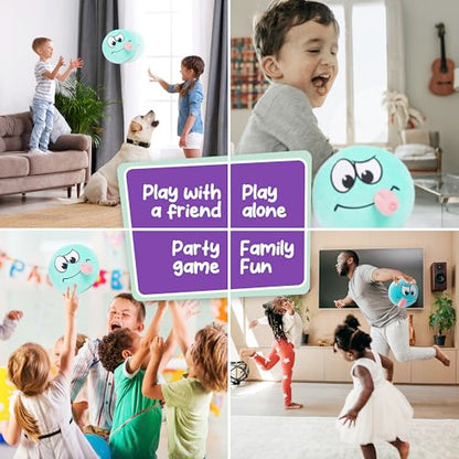 Wacky Ball - Toss Quickly & Do 50 Funny Challenges | 15 Dance Music Tracks | Indoor & Outdoor Active Party Game for Kids, Family Fun, Summer & Camping | Toy Gift for Boys & Girls Ages 3-8+