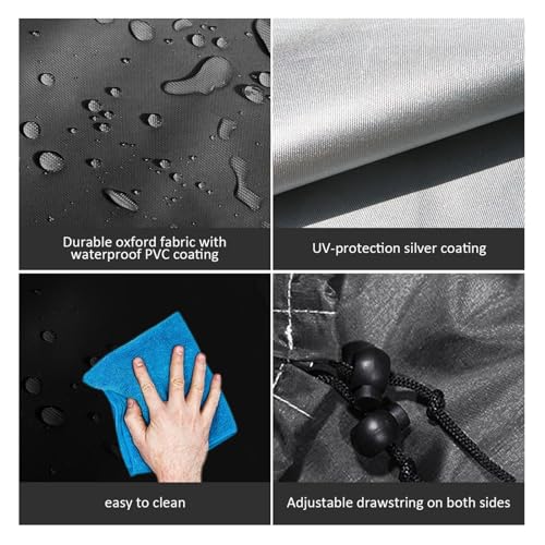 Foosball Table Cover Waterproof Foosball Table Cover Folding Soccer Dustproof Moisture Resistant Furniture Protection Case(Light Grey) - color: Light Grey