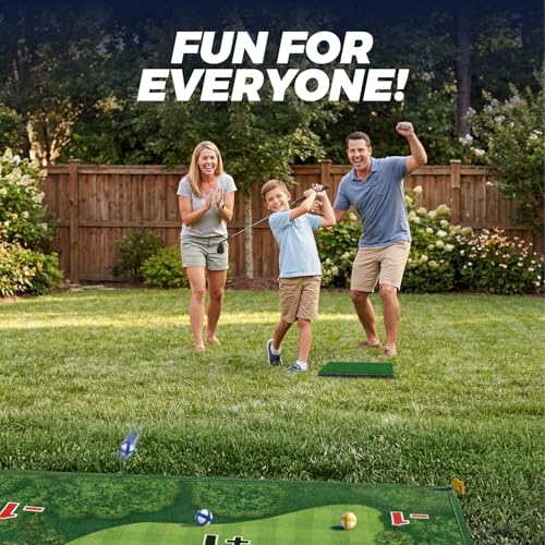 TOY Life Chipping Golf Game Mat Indoor Outdoor Games for Adults and Family Kids Outdoor Play Equipment Stick Chip Game Indoor Golf Set Backyard Games Outdoor Toys for Kids - style: Golf Green Style