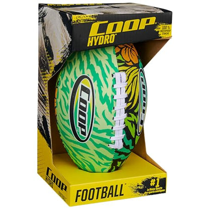 Swimways Hydro Waterproof Football, Outdoor Games for Adults and Kids, Swimming Pool Accessories and Pool Party Games,9.25 Inches, Green - color: Green