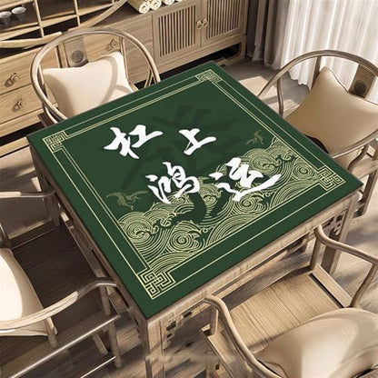 Icegrey Mahjong Mat Anti Slip Noise Reduction Table Cover for Board Games Table Mat, Card Games, Tile Games, Style 10 - color: Style 10, size: 28" x 28"