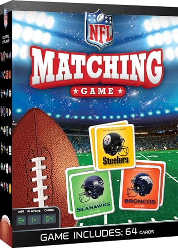 MasterPieces Sports Games - NFL Matching Game - Game for Kids and Family - Laugh and Learn - style: League